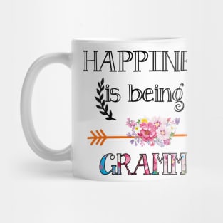 Happiness is being Grammy floral gift Mug